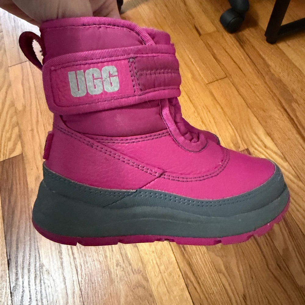 UGG Kids Fuchsia and Gray Boots
